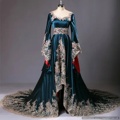 Picture of party wear hairstyles for medium hair takchita d'anvers kaftan dress